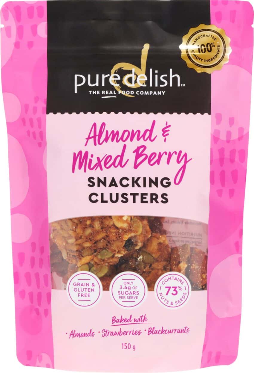 Almond & Mixed berry Snacking Clusters 150g