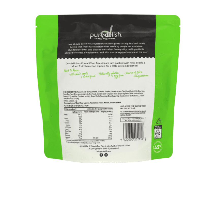 Primal Choc Biscuits 8 Pack - Image 2