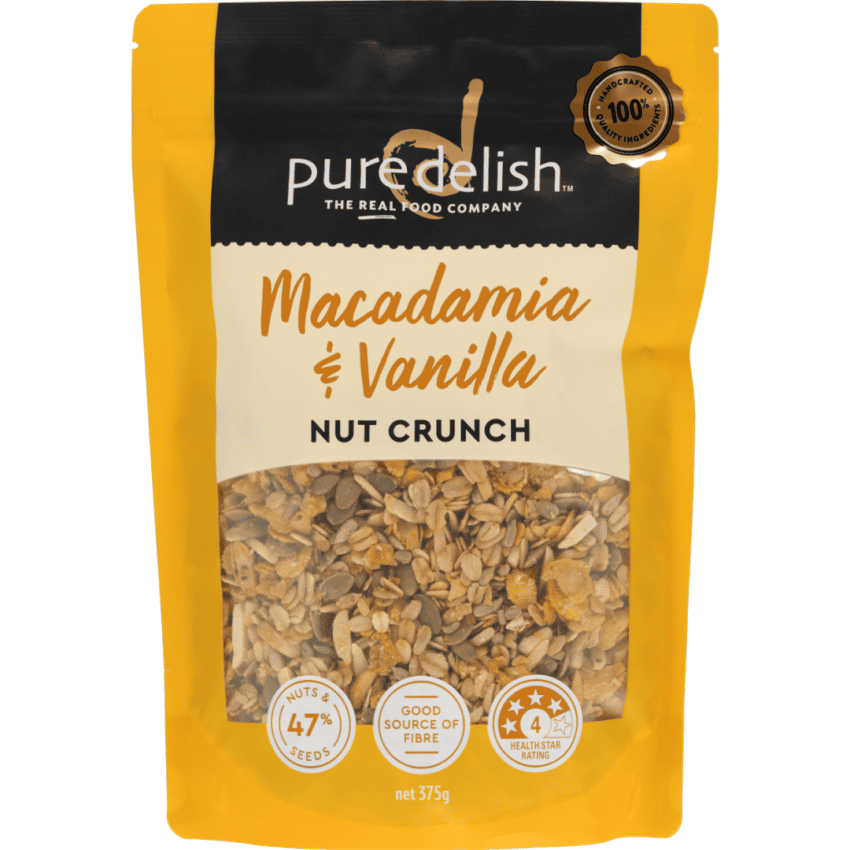 Macadamia & Vanilla Nut Crunch 375g