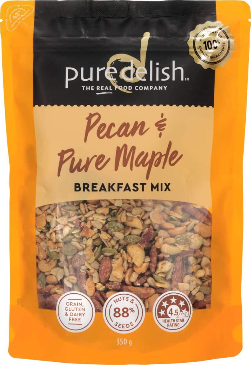 Pecan & Pure Maple Breakfast Mix 350g