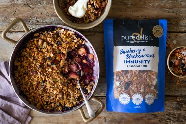 Blueberry & Blackcurrant Breakfast Crumble