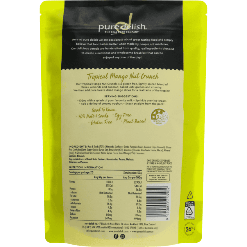 Tropical Mango Nut Crunch 375g - Image 2